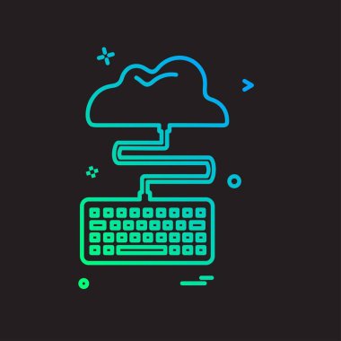 Anahtar kurulu simge tasarlamak vektör