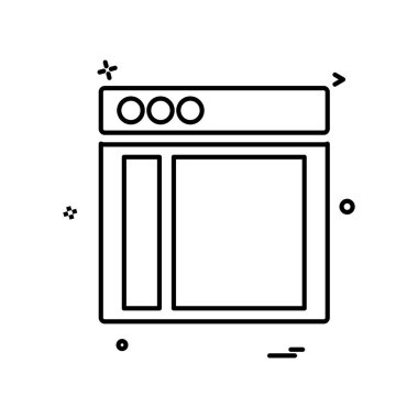 Web düzen simge tasarlamak vektör