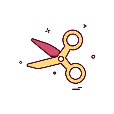 Makas simge tasarlamak vektör