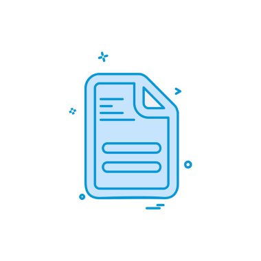 Dosya simgesi tasarım vektörü