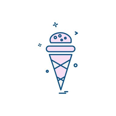 Gıda simgesi tasarım vektörü