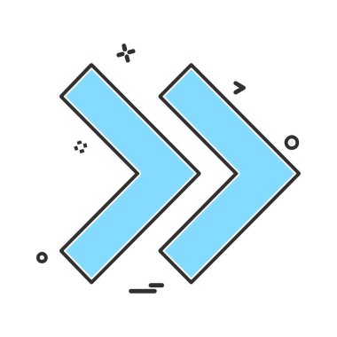 Ok simgesi tasarım vektörü