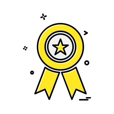 madalya simge tasarlamak vektör 