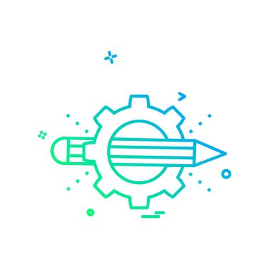 Eğitim simge tasarlamak vektör