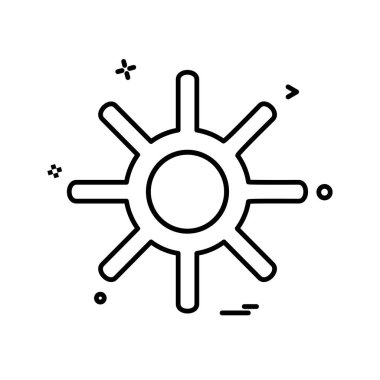 Dişli simge tasarlamak vektör