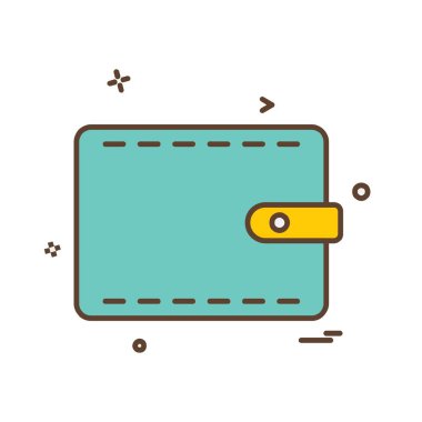 M-cüzdan simge tasarlamak vektör