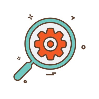 Arama simge tasarlamak vektör