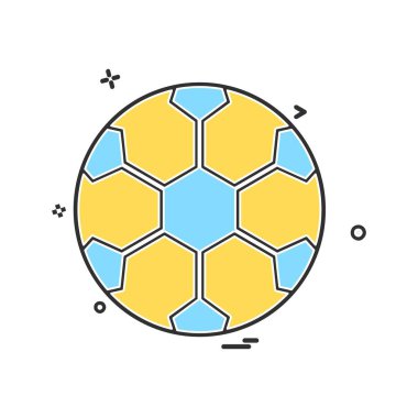 Topu simge tasarlamak vektör