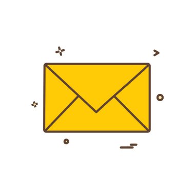 İleti simge tasarlamak vektör