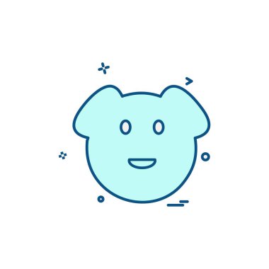 Domuz simge tasarlamak vektör