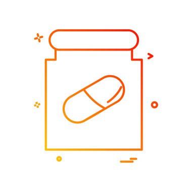 ilaç kutusu ikon vektör tasarımı