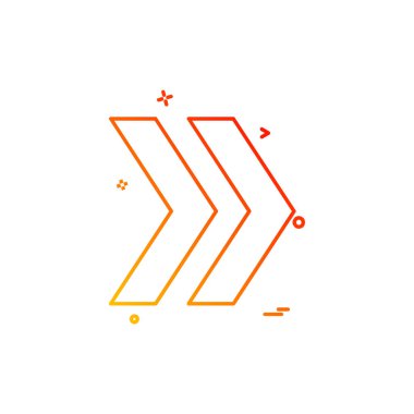 Sağ ok simge tasarlamak vektör