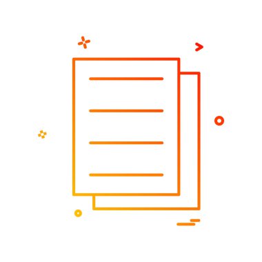 dosyaları belge simge vektör tasarımı 