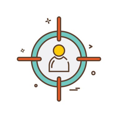 Hedef simge tasarlamak vektör