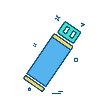 Usb simge tasarım vektörü