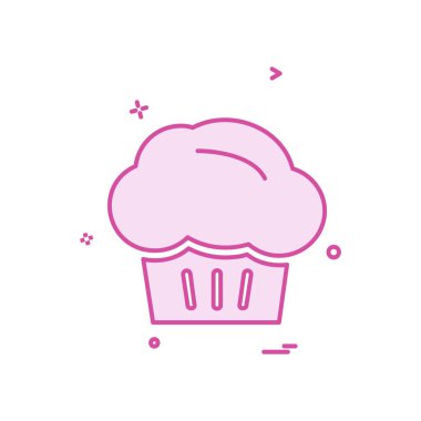 Gıda simgesi tasarım vektörü