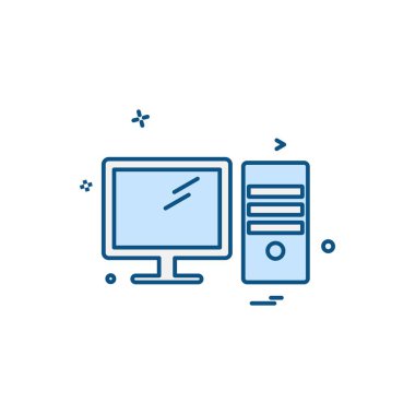 Bilgisayar Teknolojisi simgesi tasarım vektörü