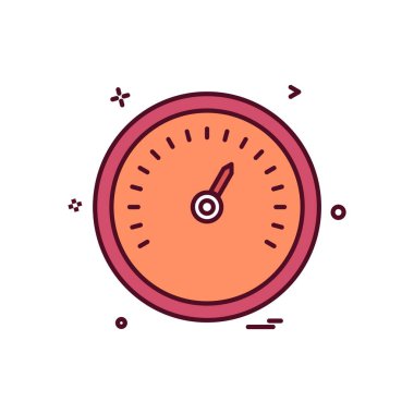 Saat simgesi tasarım vektörü