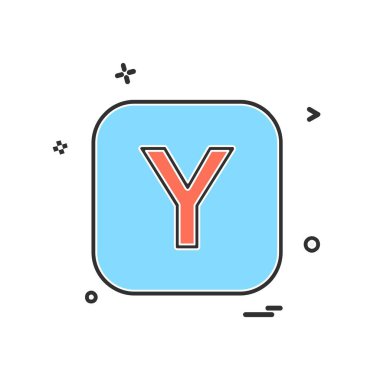 Alfabe simge tasarlamak vektör