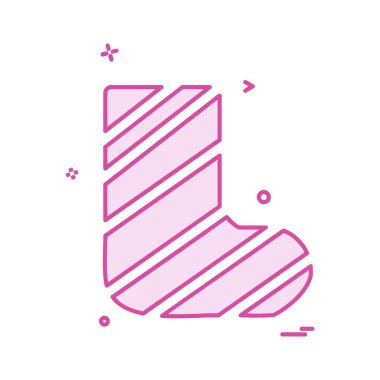 Çorap simge tasarlamak vektör 