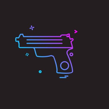 Silah simge tasarlamak vektör 