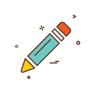 Kalem simgesi tasarım vektörü