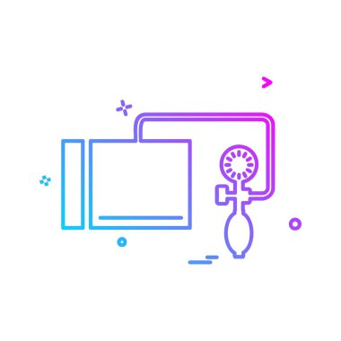 Tansiyon simgesi tasarım vektörü