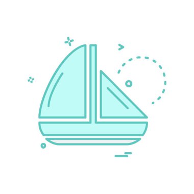 Yüzme simge tasarlamak vektör 