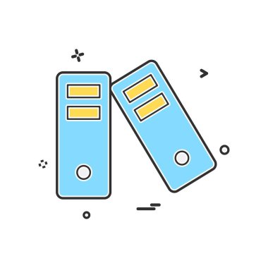 Dosya simgesi tasarım vektörü