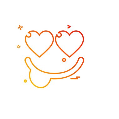 Kalp simgesi tasarım, Sevgililer günü için vektör çizim