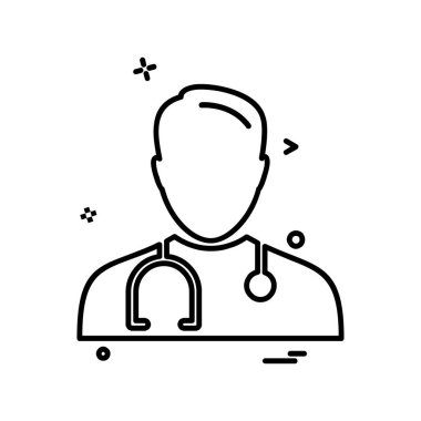 Tıbbi simge tasarım, renkli vektör çizim