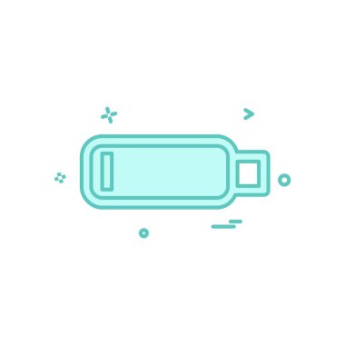 Batarya simgesi tasarım vektörü