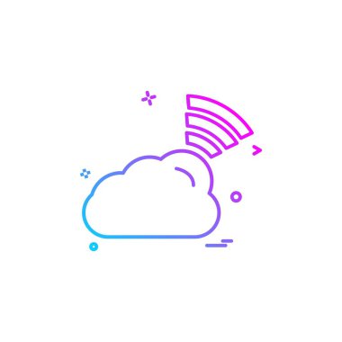 Bilgisayar Teknolojisi simgesi tasarım vektörü