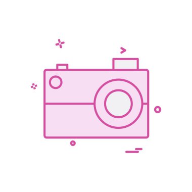 Kamera simgesi tasarım vektörü