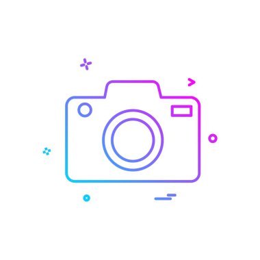 Kamera simgesi tasarım vektörü