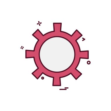 Ayar Dişli simge tasarlamak vektör