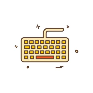 Anahtar kurulu simge tasarlamak vektör