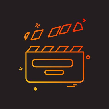 Film simge tasarlamak vektör