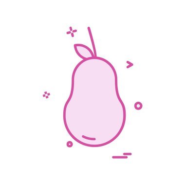 Meyve simgesi tasarım vektörü