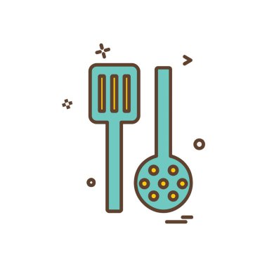 Mutfak simgesi tasarım vektörü