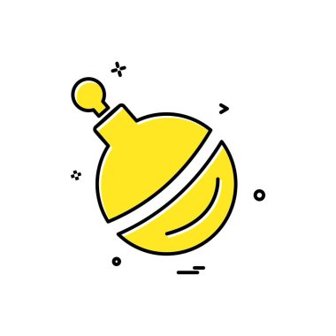 Noel top simge tasarlamak vektör