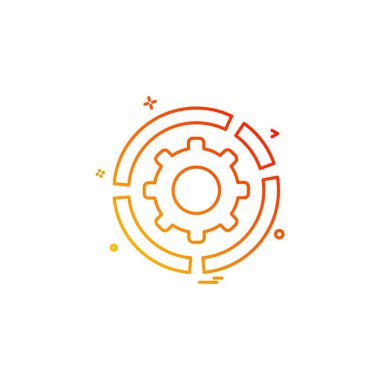 Vites simgesi tasarım vektörü ayarlanıyor