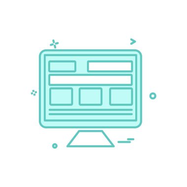 Web sitesi düzenleme simgesi tasarım vektörü