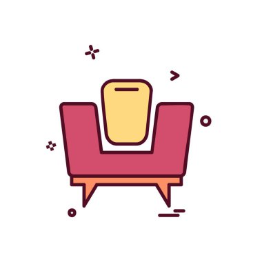 kanepe simge tasarlamak vektör