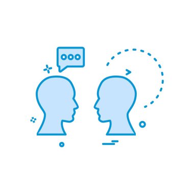 Sohbet simgesi tasarım vektörü