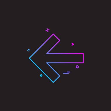 Ok simgesi tasarım vektörü