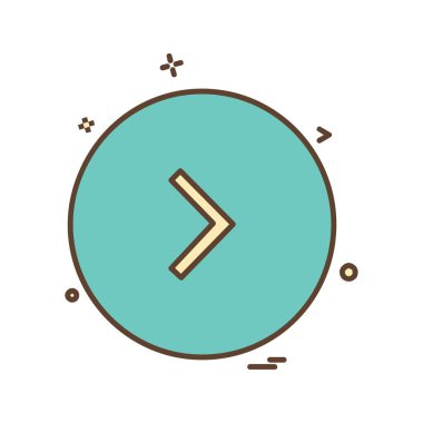 Ok simgesi tasarım vektörü