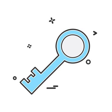 Anahtar simge tasarlamak vektör