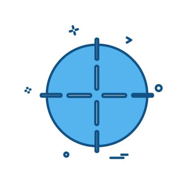 Hedef simge tasarlamak vektör