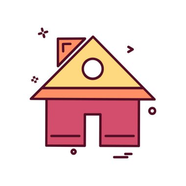 Ev simgesi tasarım vektörü